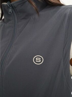 SET Active Slate Mast Gray Zip-Front Vest